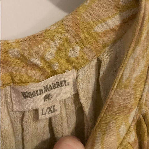 Cost Plus World Market Mustard Jumpsuit - Picture 2 of 8